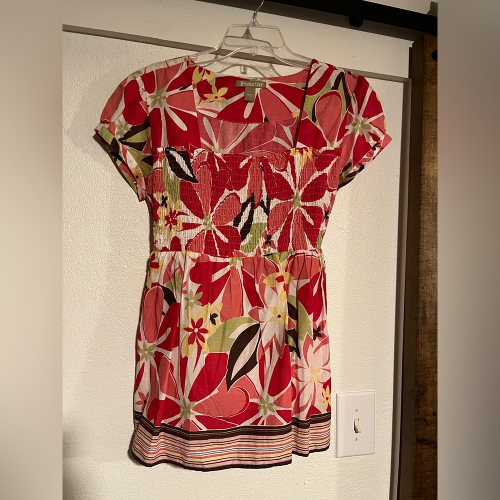 JEANSTAR FLORAL COTTON TOP 🌺🌿